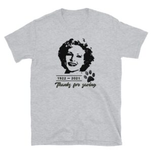 Betty white saves animals tshirt