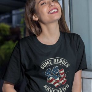 Some Heroes Have Paws Crewneck TShirt - Image 4