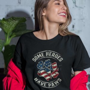 Some Heroes Have Paws Crewneck TShirt - Image 5